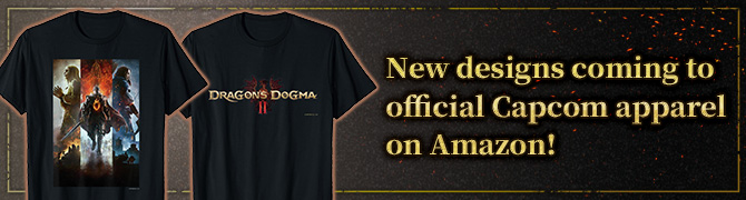 New designs coming to official Capcom apparel on Amazon!